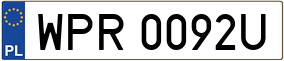 Truck License Plate